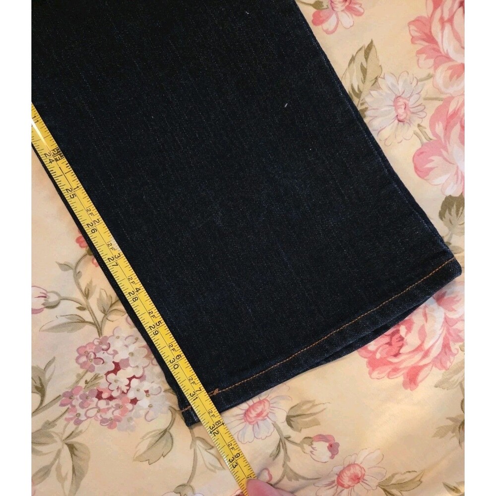 Old Navy Curvy Mid Rise Dark Denim Boot Cut Size 8 - Picture 5 of 8